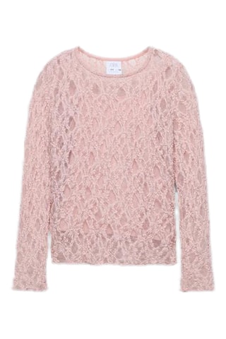 Top en dentelle - Rose