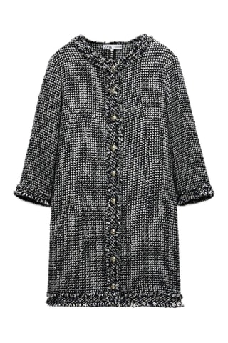 Robe droite - Noir et blanc