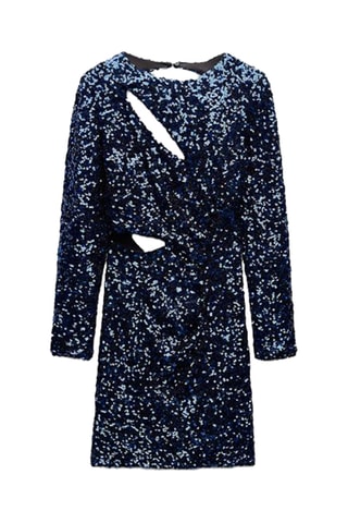 Robe droite - Bleu foncé