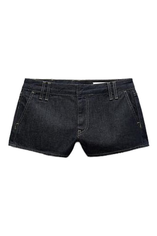 Short en jean - Noir