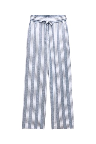 Pantalon de pyjama en lin - Blanc