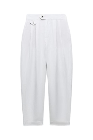 Pantalon en lin - Blanc