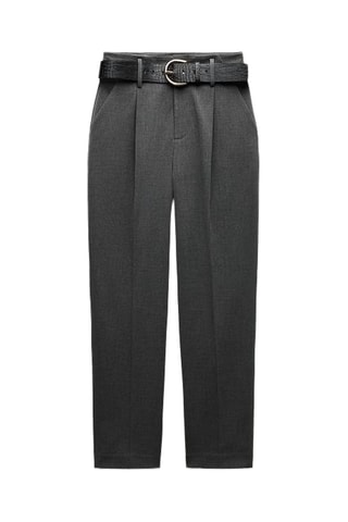 Pantalon carotte - Gris foncé