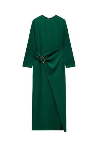 Robe portefeuille - Vert émeraude