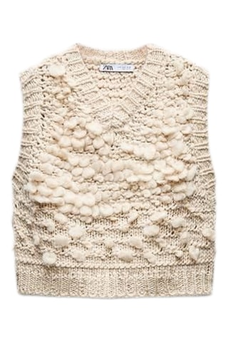 Pull sans manches - Beige