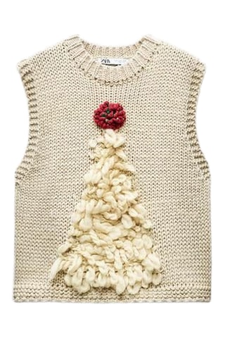 Pull sans manches - Beige