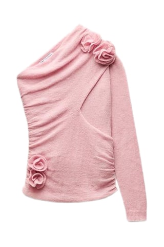 Top asymétrique - Rose