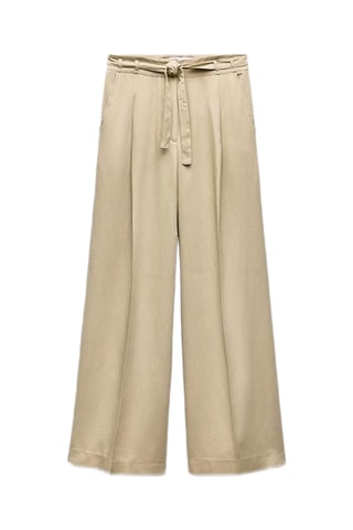 Pantalon wide legs - Beige