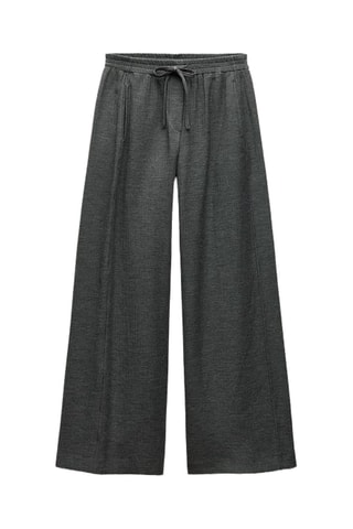 Pantalon wide legs - Gris foncé