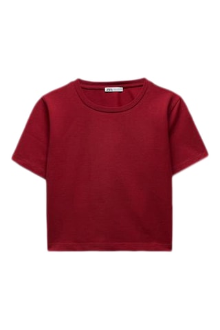 T-shirt cropped - Rouge