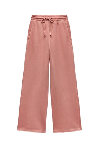 Pantalon large - Rose