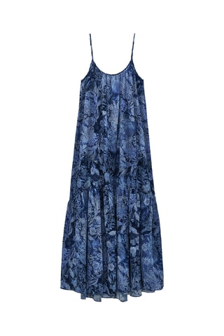 Robe midi - Bleu cobalt