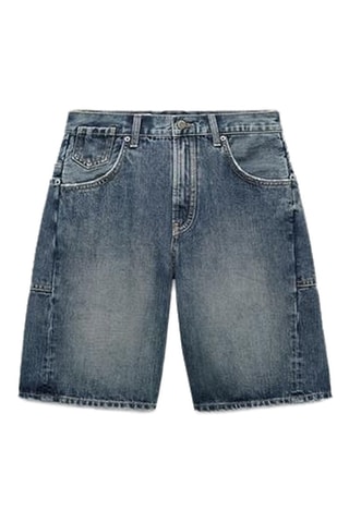 Bermuda en jean - Bleu marine