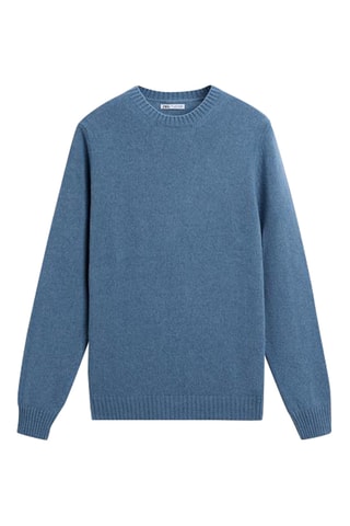 Pull en laine d’agneau - Bleu cobalt