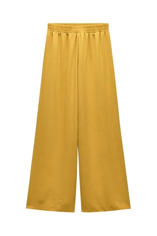 Pantalon palazzo - Moutarde