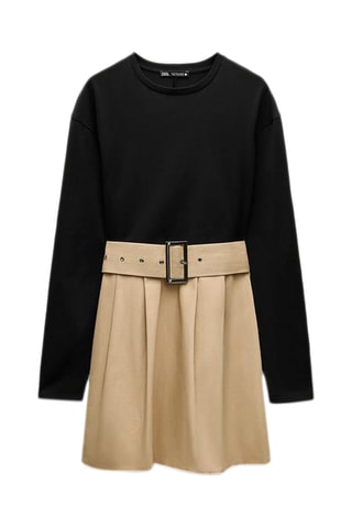 Robe trompe-l’œil - Noir