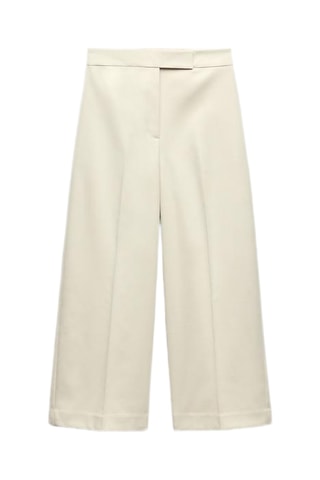 Pantalon taille haute - Ecru