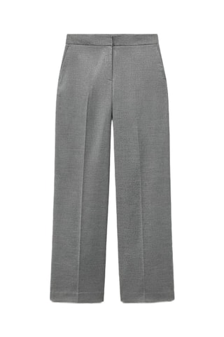 Pantalon droit - Gris chiné