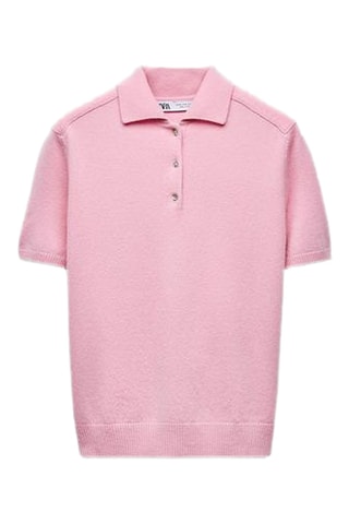 Polo en laine - Rose