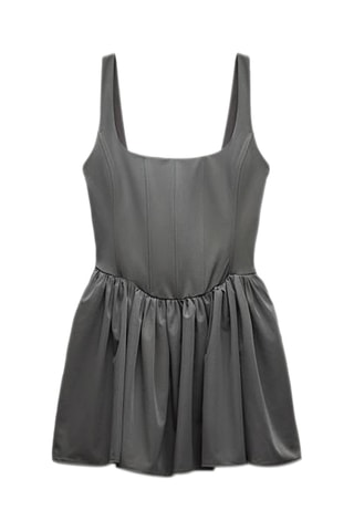 Robe droite - Gris