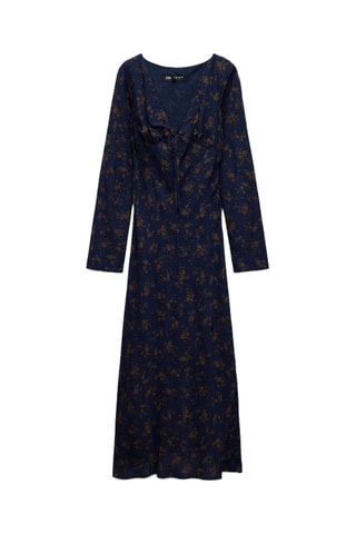 Robe midi - Bleu marine