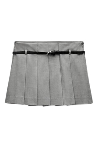 Jupe-short - Gris clair