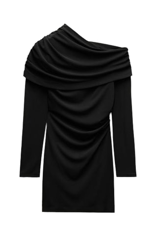 Robe drapée - Noir