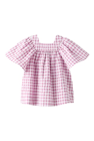 Blouse - Rose et blanc