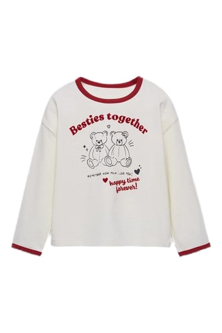 T-shirt - Blanc et rouge