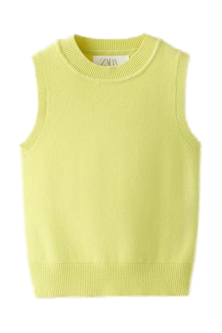 Pull sans manches - Jaune