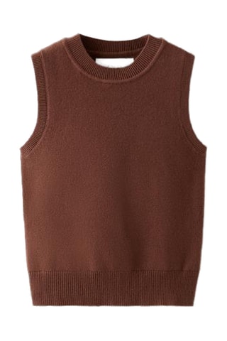 Pull sans manches - Marron