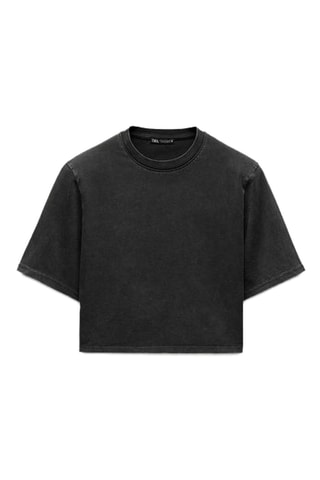 T-shirt cropped - Gris