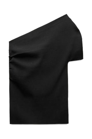 Top asymétrique - Noir