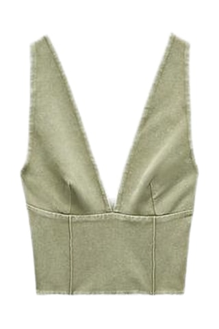 Crop top - Vert clair