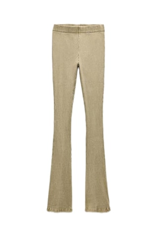 Pantalon flare - Beige clair