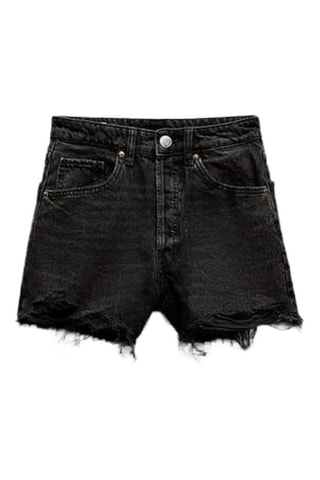 Short en jean - Noir