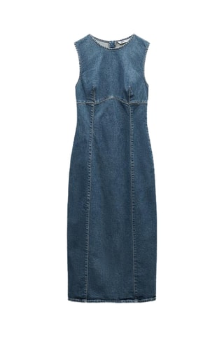 Robe midi en jean - Bleu