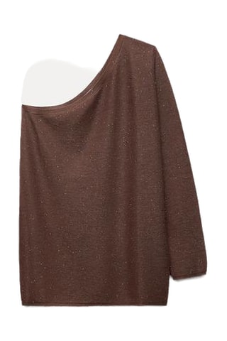 Top asymétrique - Marron