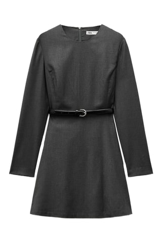 Robe droite - Gris foncé