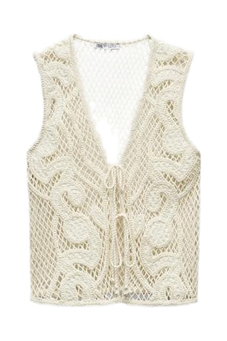 Gilet sans manches - Ecru