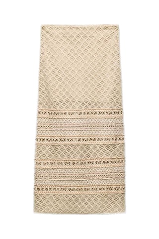 Jupe midi - Beige