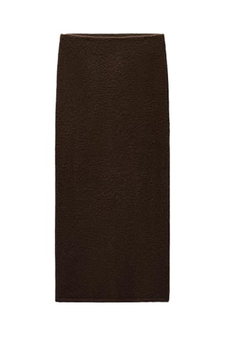 Jupe midi - Marron