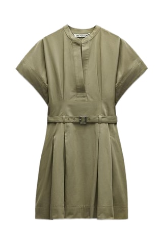 Robe plissée - Kaki