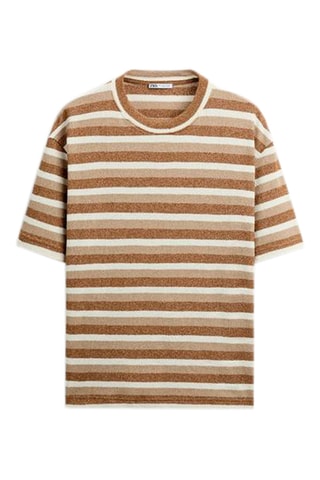 T-shirt - Marron clair et marron foncé