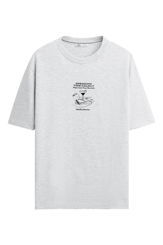 T-shirt - Gris chiné
