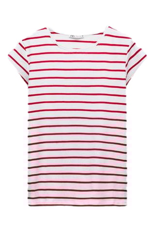 T-shirt - Blanc et rouge