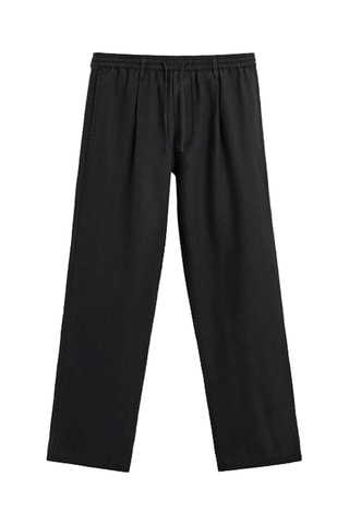 Pantalon de pyjama en lin - Noir