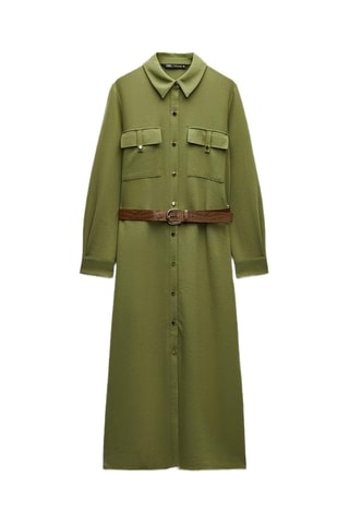 Robe chemise - Kaki