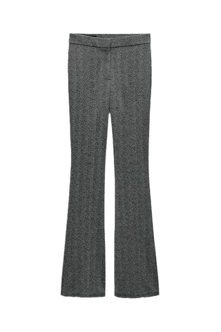 Pantalon flare - Gris foncé chiné
