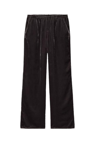 Pantalon de pyjama en velours - Marron foncé